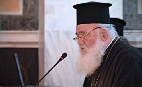 Arhiepiscopul Ieronim al Atenei si Intregii Elade: „Cu o deosebită bucurie l-am primit astăzi în Lesbos pe Papa Francisc.”