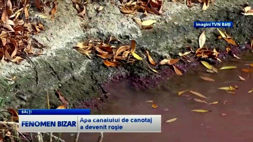 Fenomen bizar la Bălţi. Apa a devenit de culoare roșie. Care este motivul