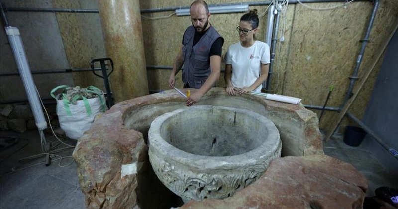 Un baptisteriu vechi de 1500 ani a fost descoperit la Biserica Naşterii Domnului din Betleem