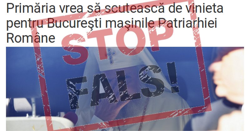 Stop Fals! Mass media din România manipulează iar în privinţa Patriarhiei Române