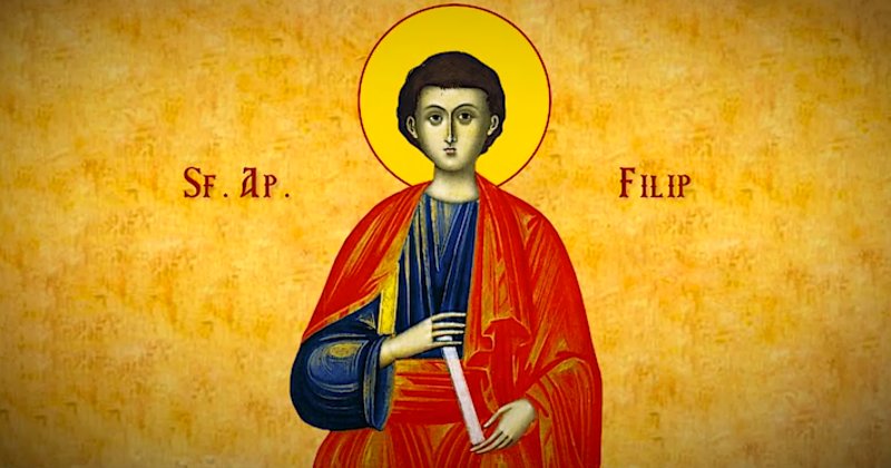 Sfântul Apostol Filip, unul dintre cei 7 diaconi aleşi de către Sfinţii Apostoli