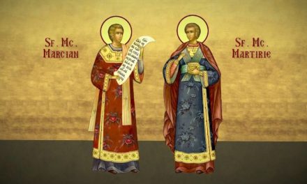 Sfinţii Mucenici Marchian şi Martirie, care cu scrierile şi cuvintele lor au împodobit foarte mult Biserica lui Dumnezeu