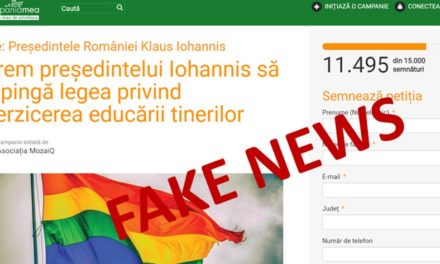 România: ONG-urile LGBT manipulează opinia publică precum că se vrea INTERZICEREA EDUCĂRII tinerilor