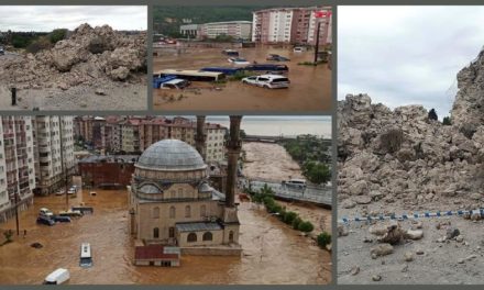 Urgia Lui Dumnezeu peste turci: Zidurile Istanbul-ului se surpă, cad schelele din Sfânta Sofia, oraşul lui Erdogan este inundat