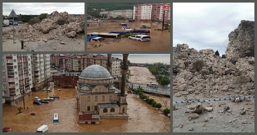 Urgia Lui Dumnezeu peste turci: Zidurile Istanbul-ului se surpă, cad schelele din Sfânta Sofia, oraşul lui Erdogan este inundat