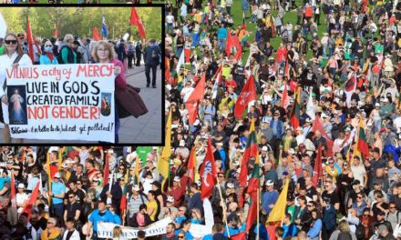 Mii de lituanieni au protestat contra unei legi ce ar legaliza căsătoriile între persoane de același sex