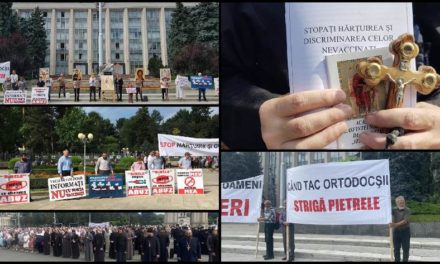 Reflectarea în presă a protestului împotriva discriminării persoanelor care refuză vaccinarea