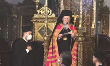 În predica rostită duminică, patriarhul Bartolomeu afirmă că al treilea război mondial va începe în Ucraina