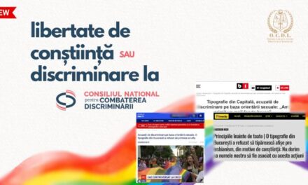 România: Câștig de cauză tipografului care a REFUZAT să tipărească afișe LGBT din MOTIVE DE CONȘTIINȚĂ